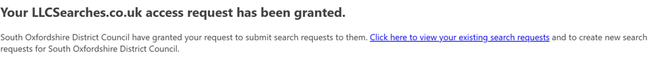 Confirmation email example