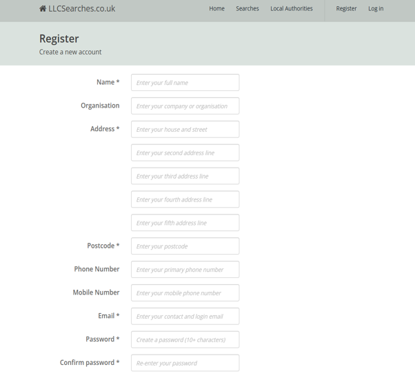 Sign up now page