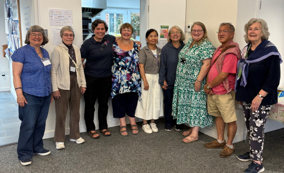 volunteers at Didcot international cafe