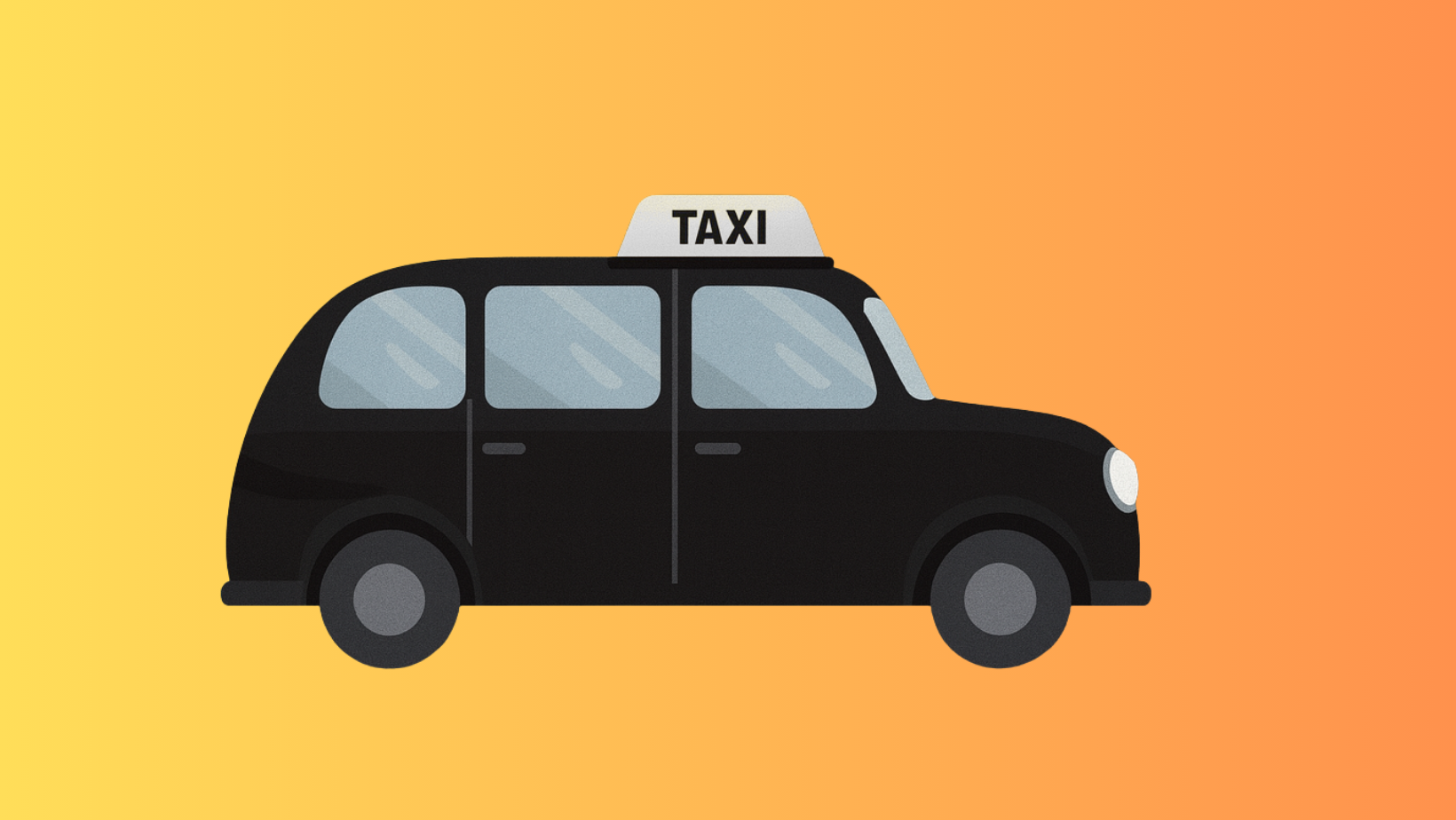 An illustration of a taxi