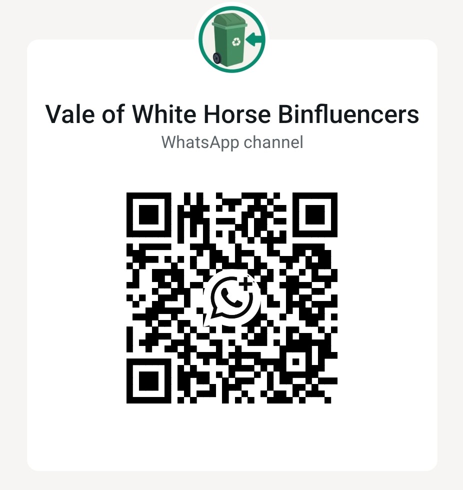 QR code for Vale of White Horse Binfluencers Whatsapp channel